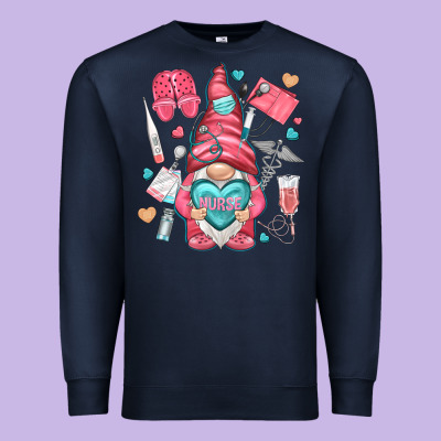 Nurse With Heart Premium Sweatshirt Designed By Nancycooperartshop