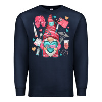 Navy nurse with heart Premium Sweatshirt - NancyCooperArtShop
