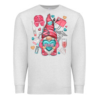 Oatmeal Heather nurse with heart Premium Sweatshirt - NancyCooperArtShop