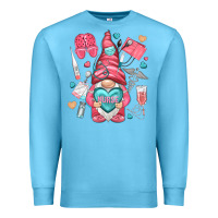 Ocean Blue nurse with heart Premium Sweatshirt - NancyCooperArtShop