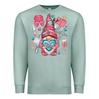 Seafoam nurse with heart Premium Sweatshirt - NancyCooperArtShop