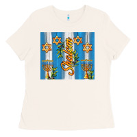 Bone shalom with star of david Ladies Tee - AdoDesignShop
