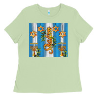 Matcha shalom with star of david Ladies Tee - AdoDesignShop