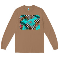 Toasted Coconut race day turquoise background Long Sleeve Tee - AdoDesignShop