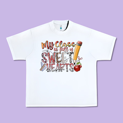 My Class Is Full Of Sweet Hearts Urban Heavy Tee Designed By Racoondesign
