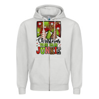 Dove Grey Christmas tree cake junkie Zipper Hoodie - Jasminsmagicworld