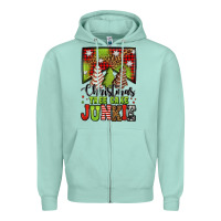 Seafoam Christmas tree cake junkie Zipper Hoodie - Jasminsmagicworld