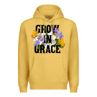 Antique Gold Grow In Grace Premium Hoodie - LillyAllenDesigns