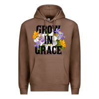 Chestnut Grow In Grace Premium Hoodie - LillyAllenDesigns