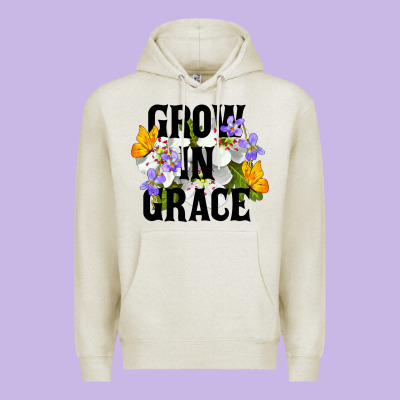 Grow In Grace Premium Hoodie Designed By Lillyallendesigns