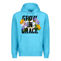 Ocean Blue Grow In Grace Premium Hoodie - LillyAllenDesigns