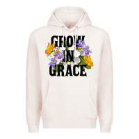 Pale Pink Grow In Grace Premium Hoodie - LillyAllenDesigns