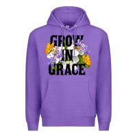 Purple Grow In Grace Premium Hoodie - LillyAllenDesigns