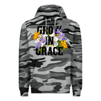 Slate Camo Grow In Grace Premium Hoodie - LillyAllenDesigns