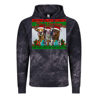 Cloud Black merry christmas heifers Vintage Hoodie - RanaPortraitStore