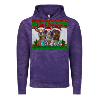 Cloud Purple merry christmas heifers Vintage Hoodie - RanaPortraitStore