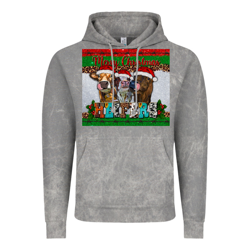 Merry Christmas Heifers Vintage Hoodie by RanaPortraitStore | Teevron