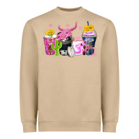 Mushroom neon western coffee cups Heavyweight Sweatshirt - Zillion Design Studio