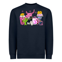 Navy neon western coffee cups Heavyweight Sweatshirt - Zillion Design Studio