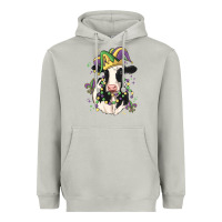 Moon Dust mardi gras cow Heavyweight Hoodie - MaliasSmallBusiness