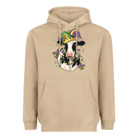 Mushroom mardi gras cow Heavyweight Hoodie - MaliasSmallBusiness