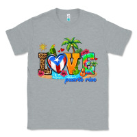 Heather Grey love puerto rico Classic Tee - AdoDesignShop