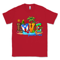 Red love puerto rico Classic Tee - AdoDesignShop