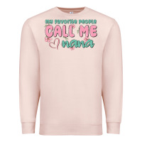 Pale Pink my favorite people call me nana Premium Sweatshirt - MaliasSmallBusiness