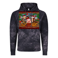 Cloud Black merry christmas cow pig and horse Vintage Hoodie - RanaPortraitStore