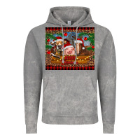 Cloud Rock merry christmas cow pig and horse Vintage Hoodie - RanaPortraitStore