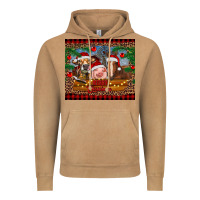 Vintage Camel merry christmas cow pig and horse Vintage Hoodie - RanaPortraitStore