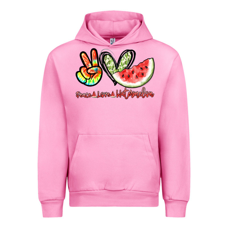 Peace Love Watermelon Urban Hoodie by NancyCooperArtShop | Teevron