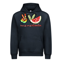 Navy Peace love watermelon Urban Hoodie - NancyCooperArtShop