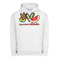 Pigment Lunar Rock Peace love watermelon Urban Hoodie - NancyCooperArtShop