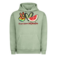 Pigment Oil Green Peace love watermelon Urban Hoodie - NancyCooperArtShop