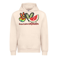Sandshell Peace love watermelon Urban Hoodie - NancyCooperArtShop