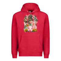 Cardinal Western Pigs with Crosses Premium Hoodie - LillyAllenDesigns
