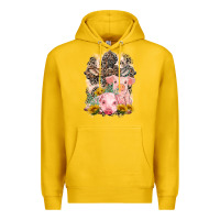 Lemon Western Pigs with Crosses Premium Hoodie - LillyAllenDesigns