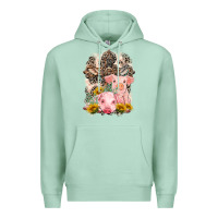 Seafoam Western Pigs with Crosses Premium Hoodie - LillyAllenDesigns