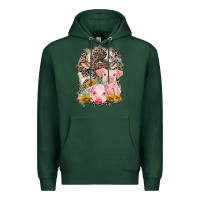 Sports Green Western Pigs with Crosses Premium Hoodie - LillyAllenDesigns