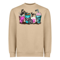 Mushroom motocross coffee cups Heavyweight Sweatshirt - Zillion Design Studio