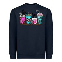 Navy motocross coffee cups Heavyweight Sweatshirt - Zillion Design Studio