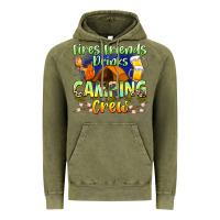 Vintage Olive fires friends drinks camping crew Vintage Hoodie - Zillion Design Studio