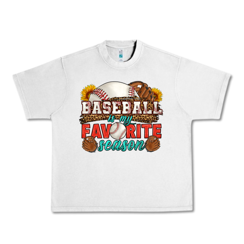 Baseball Is My Favorite Season Urban Heavy Tee by HRA Design Shop | Teevron