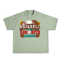 Oil Green baseball is my favorite season Urban Heavy Tee - HRA Design Shop