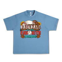 Pebble Blue baseball is my favorite season Urban Heavy Tee - HRA Design Shop