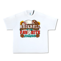 White baseball is my favorite season Urban Heavy Tee - HRA Design Shop