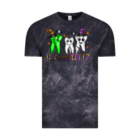 Cloud Black trick or teeth Vintage Tee - CowhideDigitalArt