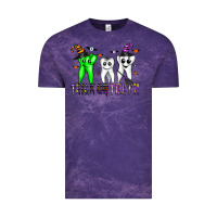 Cloud Purple trick or teeth Vintage Tee - CowhideDigitalArt