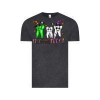 Vintage Black trick or teeth Vintage Tee - CowhideDigitalArt